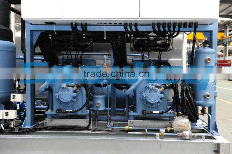 Newest design Plate ice maker 10000kgs per day Commercial plate ice making machinewith high quality