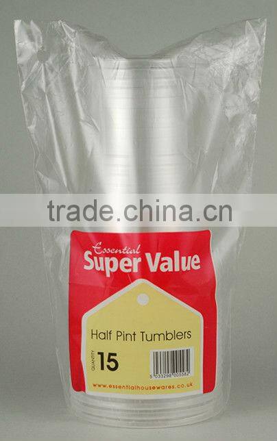 C1082110 10oz(300ml) disposable PP plastic cup(big top and small bottom)