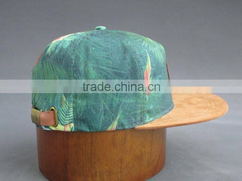 BSCI Aduit custom 5-panel snapback cap with printing logo