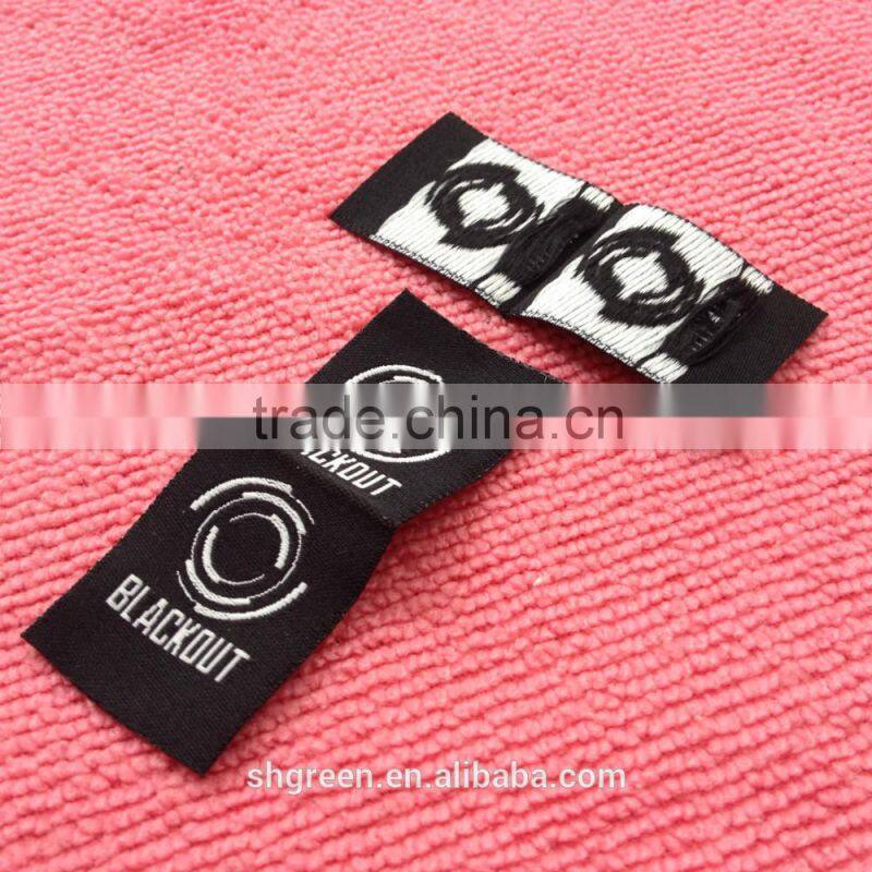 soft side fold clothing woven patch,knitting clothing label