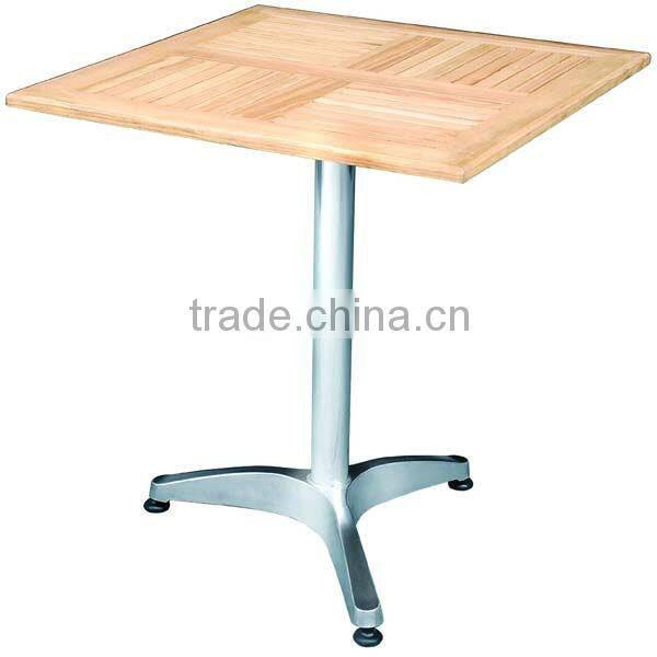 square aluminum bistro table
