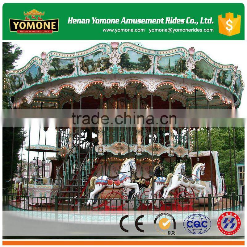 Attractive musical theme park amusement rides carousel rides for Sale
