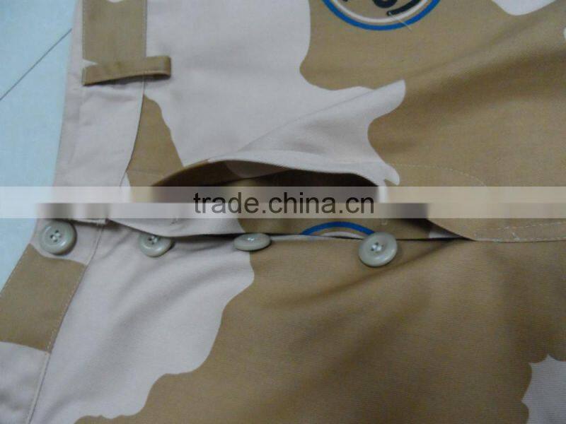 OEM cotton polyester twill desert camouflage USA army battle dress uniform clothing sets