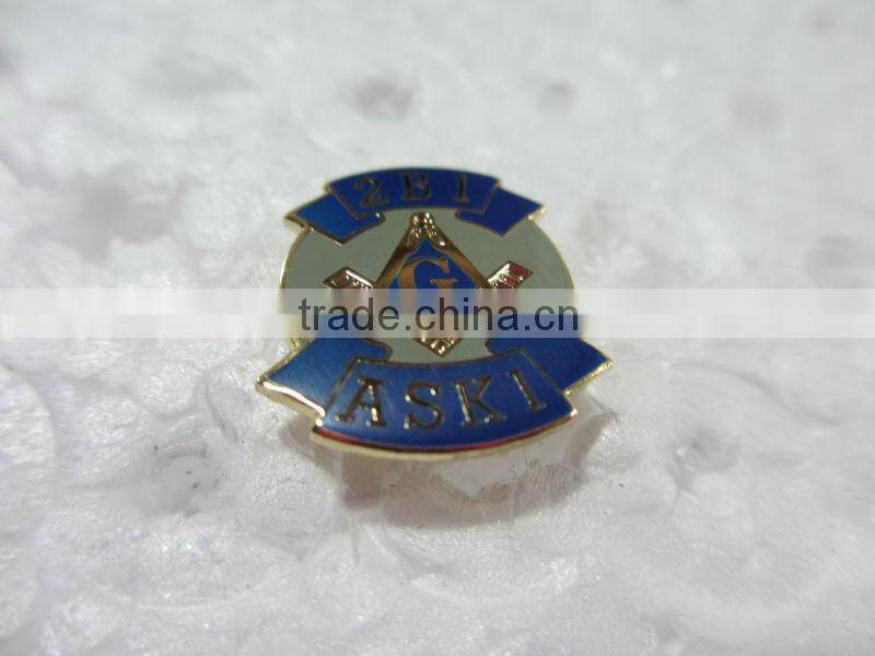Promotional cheap metal custom masonic lapel pins