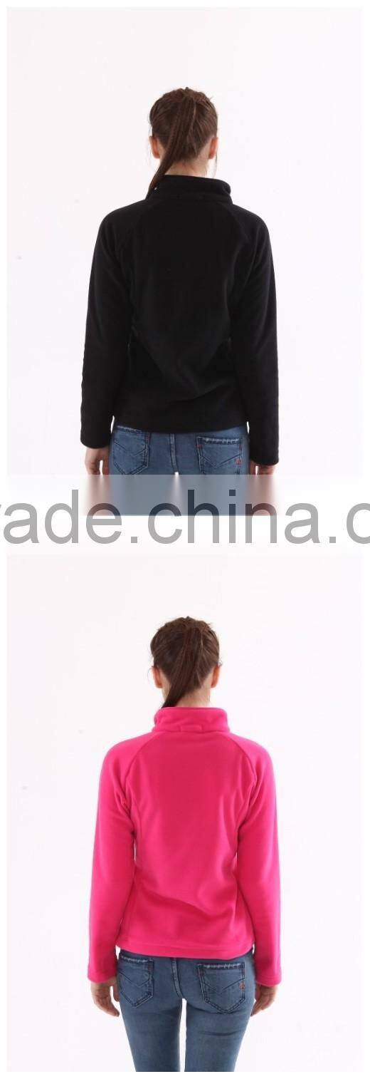 factory supply sportswear ropa garent OEM style womens polar fleece jacket