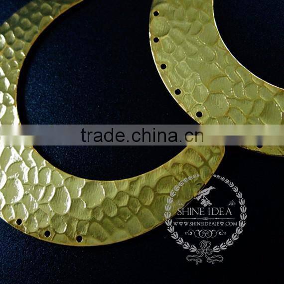 60*15mm gold plated harmed pattern pendant charm DIY earrings chandelier jewelry supplies 1850251