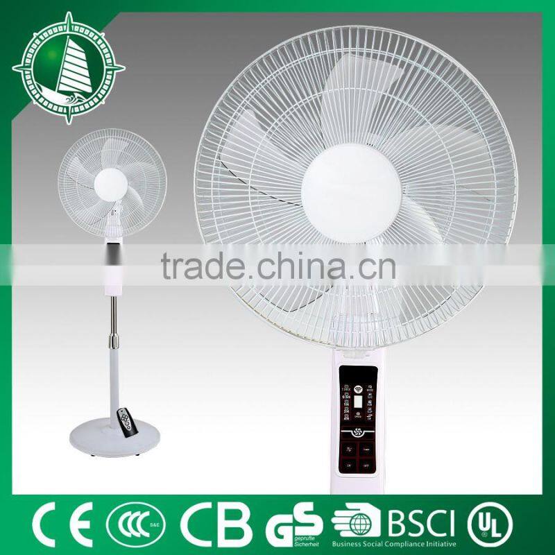 220V ABS stand fan round base electric fan supplier