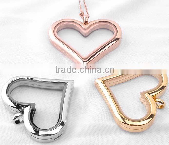 Online Wholesale Shop Heart Glass Locket Necklace