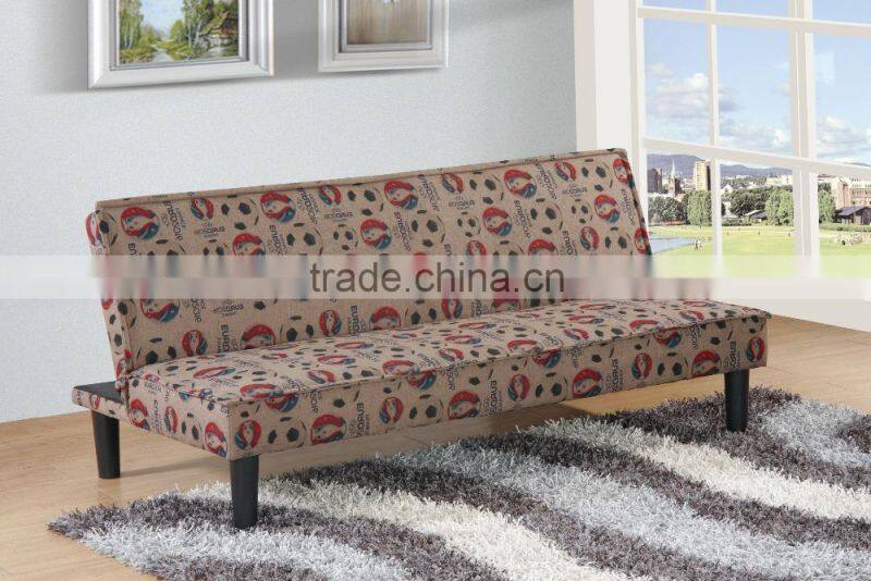 Hot sale best price fabric football click clack sofa bed