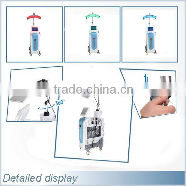 7in1 aqua hydradermabrasion diamond dermabrasion skin scrubber oxygen spray PDT apparatus