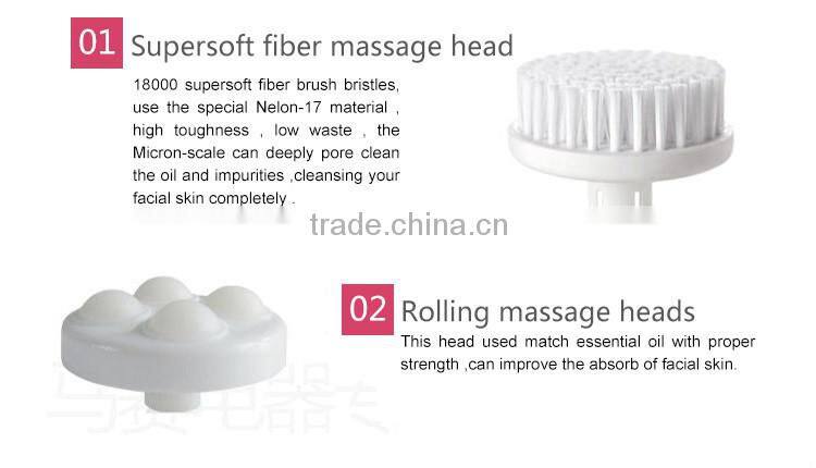 2015 New Stylish Product Waterproof Sonic Facial Cleansing Brush Electronic Face Massager Home SPA