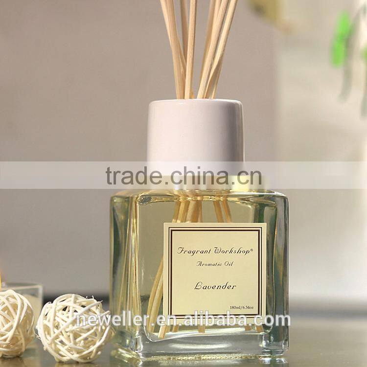 Amazon transparent bottle ceramic reed diffuser sets wholesale