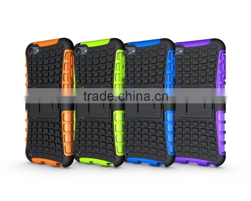 For iPod Touch 6 Armor CASE Heavy Duty Hybrid Rugged Anti-knock Hybird Spider Armor Back Cover For itouch 6 for touch6 armor