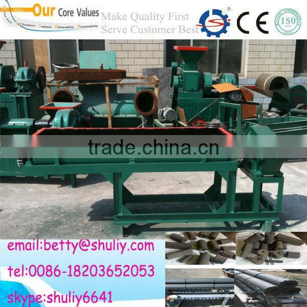 coal dust charcoal briquette extruder machine