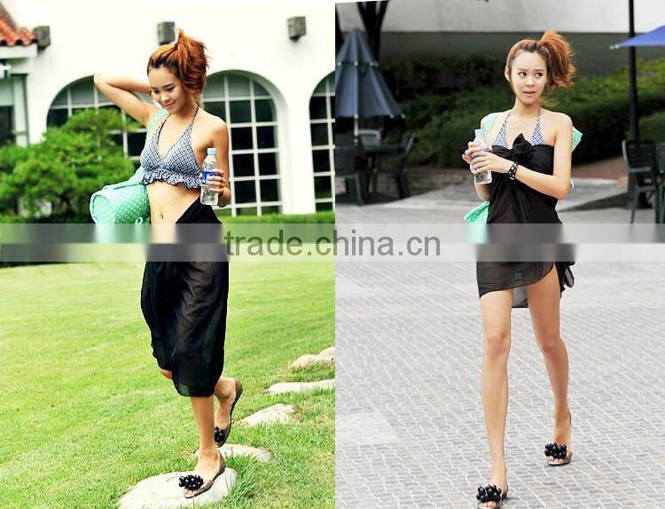 Sexy Women Ladies Chiffon Beach Wear Swimwear Bikini Cover-Up Wrap Sarong Scarf 100*150cm