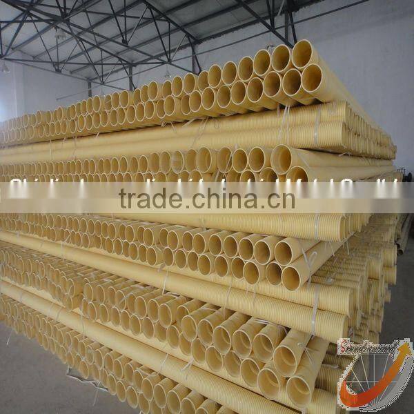 SN Rainwater Flareout PVC Double Wall Corrugated Pipe
