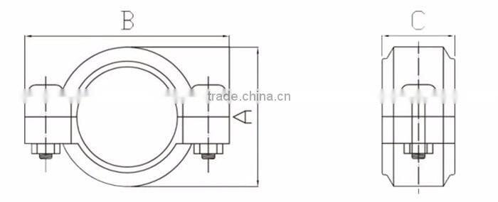 Galvanized electric cord coupling foundry cast casting iron Pipe Connector
