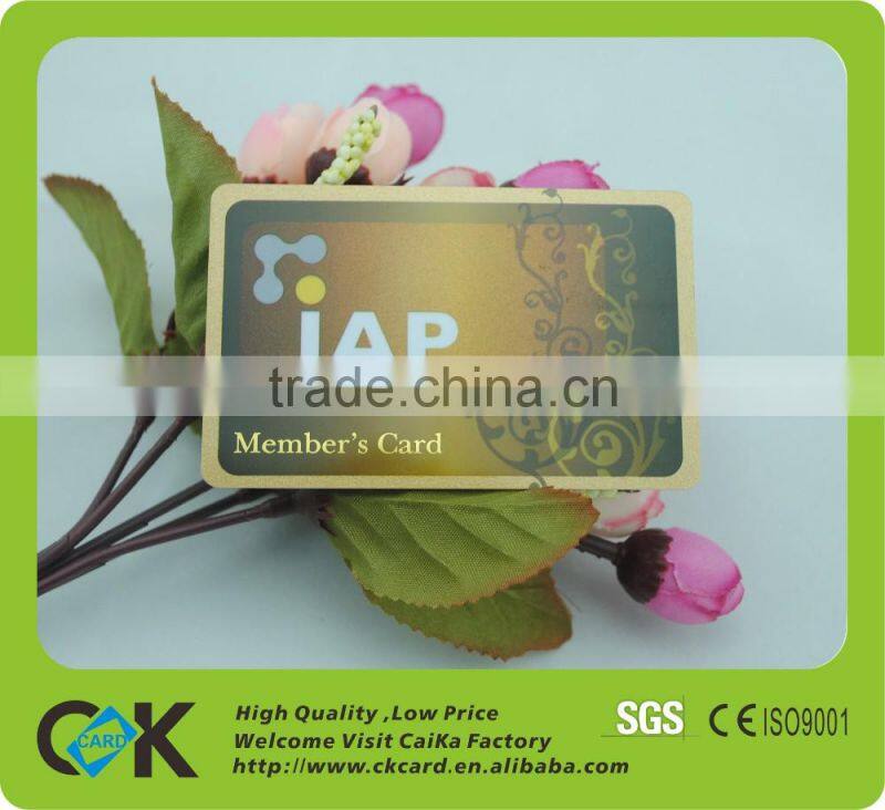 Custom overlay hologram plastic card from golden supplier