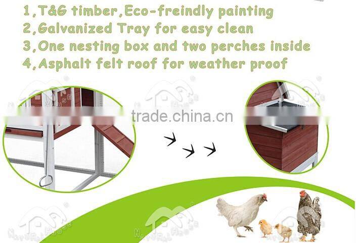 Fashion wooden wholesale chicken coops with run