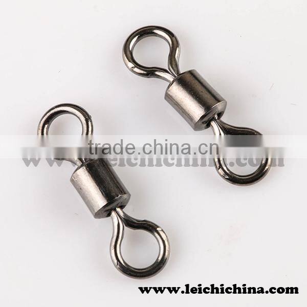 Ball bearing swivel with solid ring welded ring brass fishing swivel
