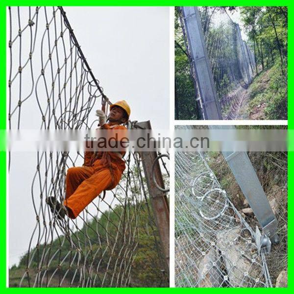 High-strength steel slope protection nets
