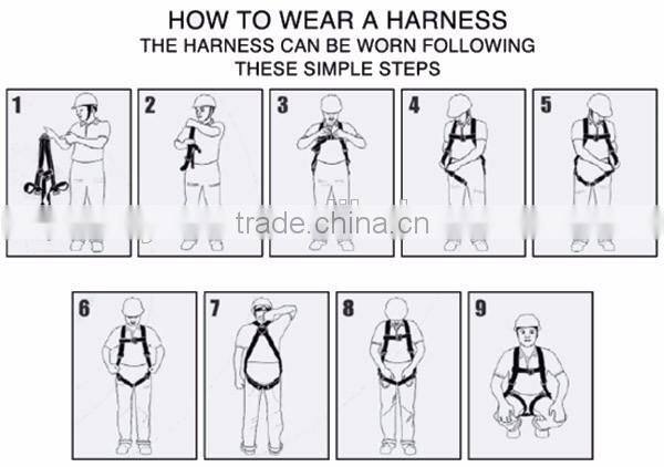 Safety Belt Safety Harness With Two Large Size Forged Hooks