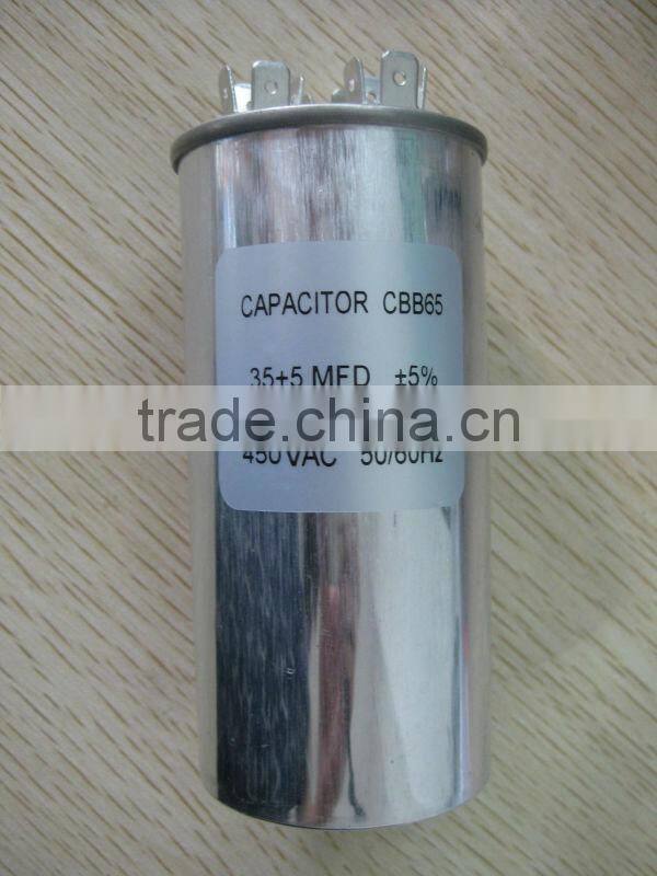 Air Conditioner Motor Run Capacitor CBB65 250V/370V/440V