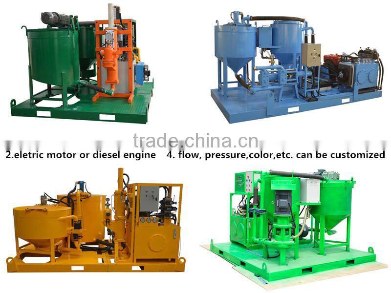 grouting matched equipment electric motor cement grout mixer