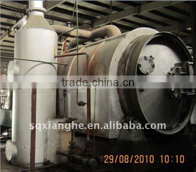 auato feeding semi-continuous waste recycling plant making pyrolysis oil