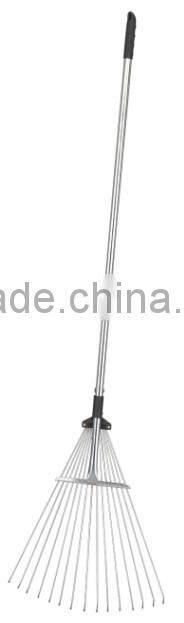 Lawn Rake With Long Steel Handle