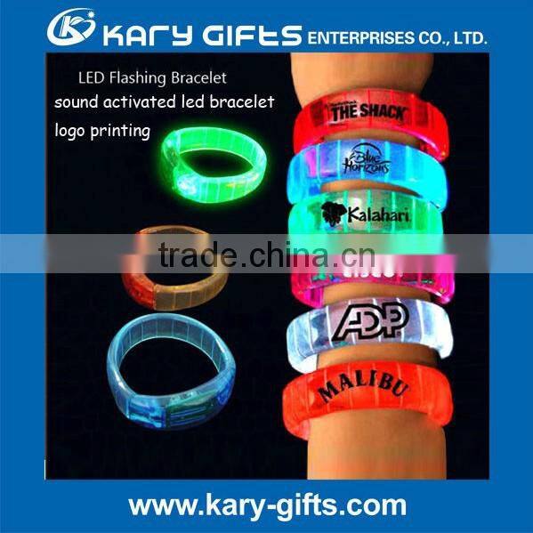 party light toy promotional light gifts blinking led nylon bracelet