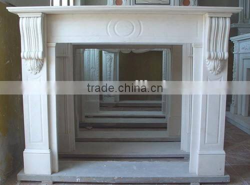 Beige stone electric fireplace for popular sale