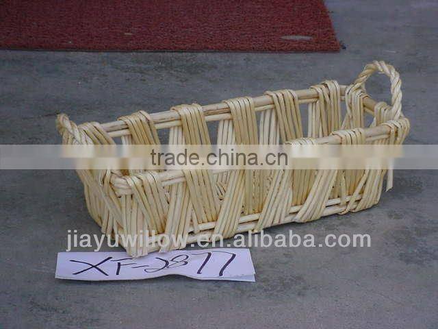 Two handles large wicker/willow laundry storage basket
