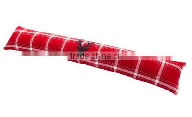 Store More Simple Design Polyester and Cotton Red Strip Door Stop