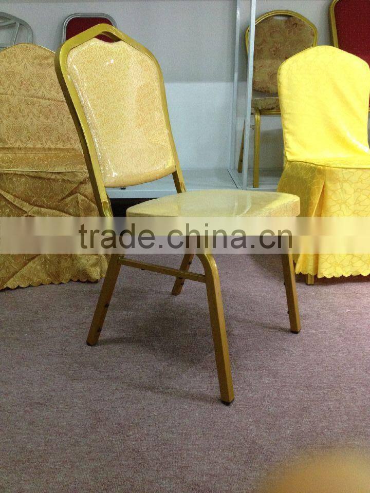 Popular Wedding Event Stackable Chair stainless steel legs dining chair