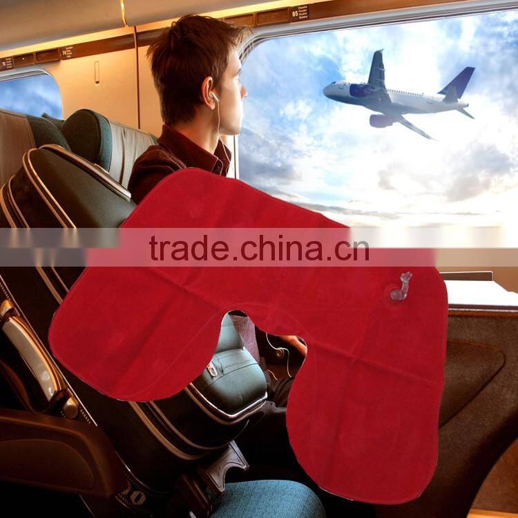 NEW Cheap and eco-friendly inflight sleeping set inflatable travel neck pillow