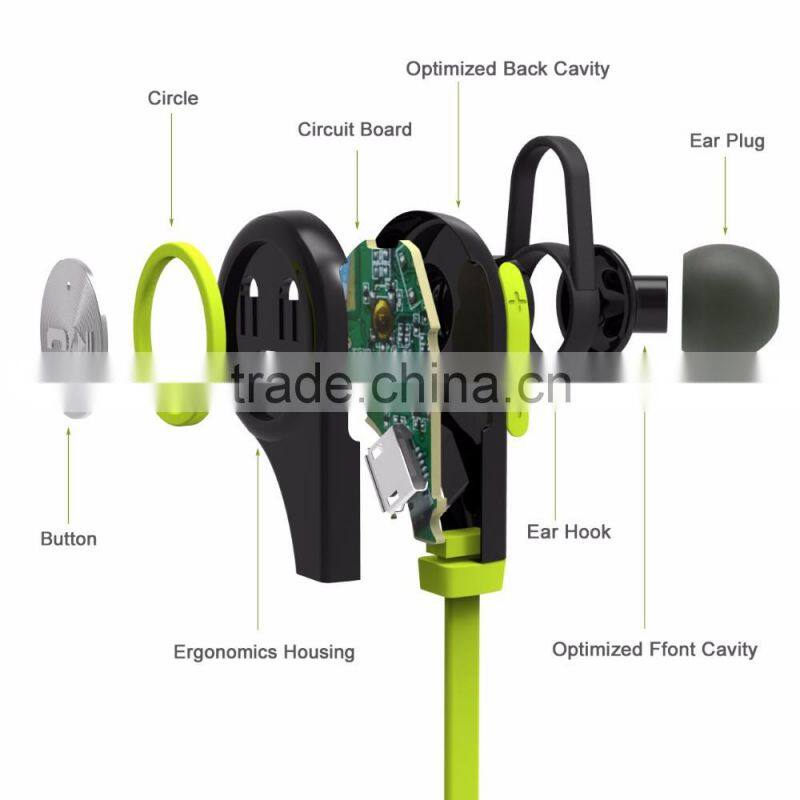 New arrival Q9 Sports Bluetooth Earphones, Music Smart Headphones, Stereo Waterproof Headset