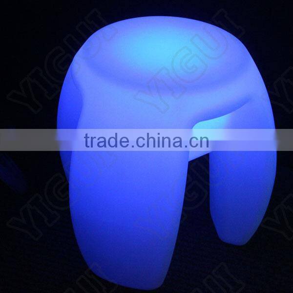 made in China bar stool Colorful plastic rechargeable led kitchen bar chair