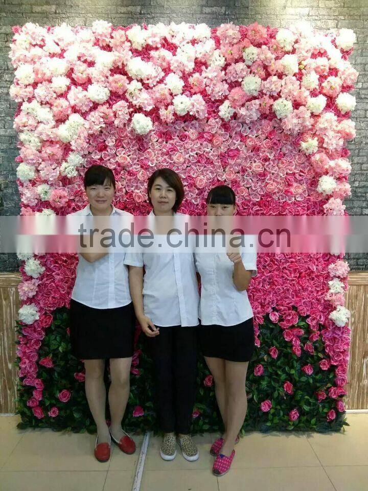 new design indoor decoration wall wedding deco artificial orchid flower wall EHW08