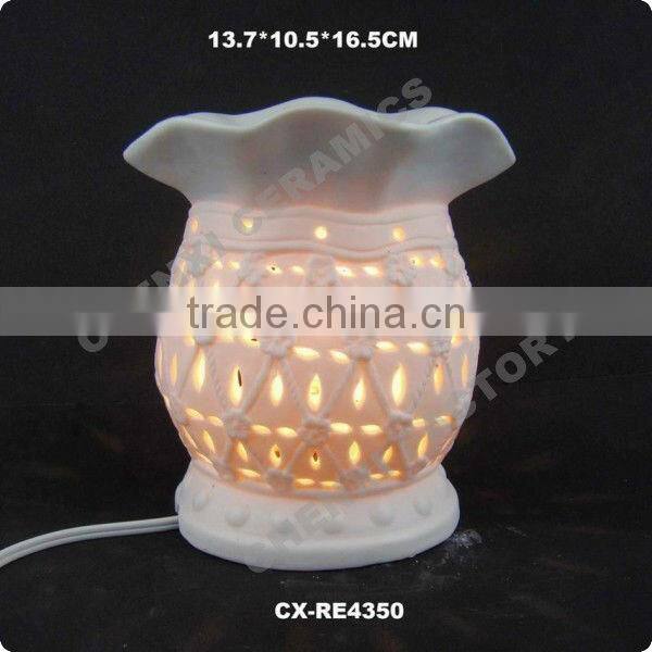 porcelain electric wax warmer Ceramic electric oil burner ceramic electric candle warmer ceramic night light