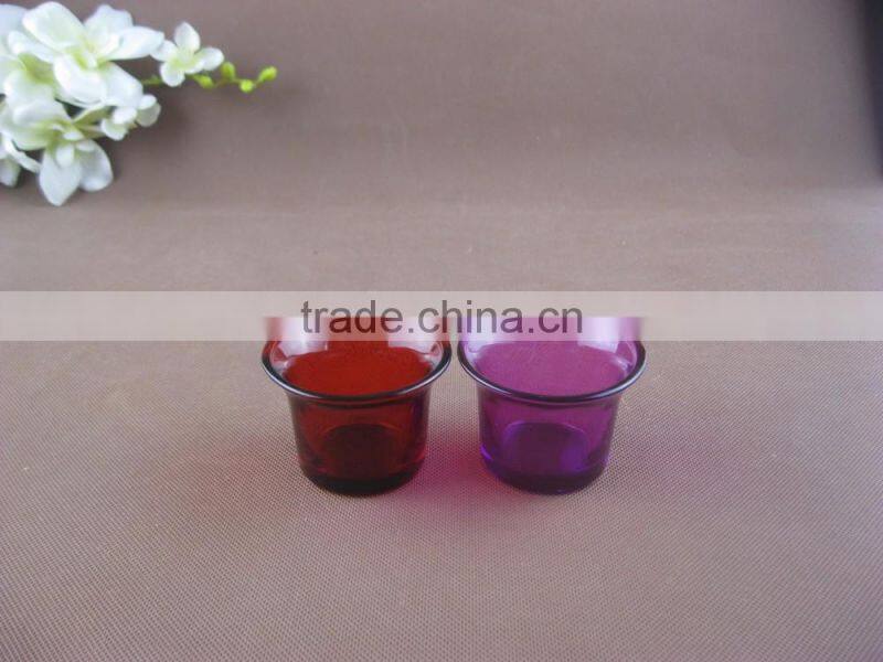 50ml red glass candle jar candle holder jar