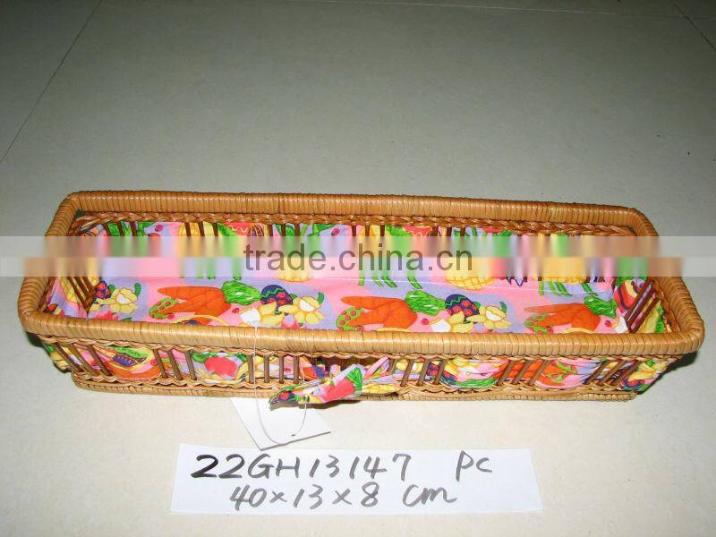 wricker basket for pet bed