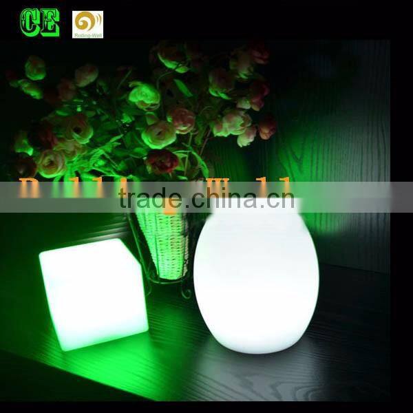 Wireless DMX Control Coloful Decoration Light LED Egg Shaped Lamp Outdoor Table