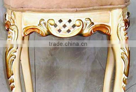 Antique European style gold leaf stool