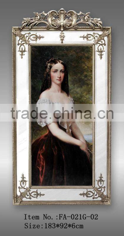 framed oil painting,women portrait oil painting for home decor