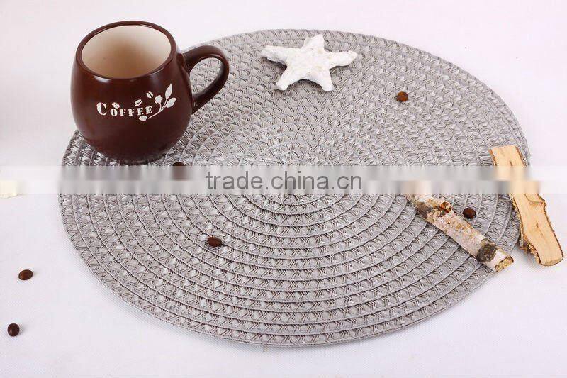pp placemat/heat-resistant round tablemats/mats round