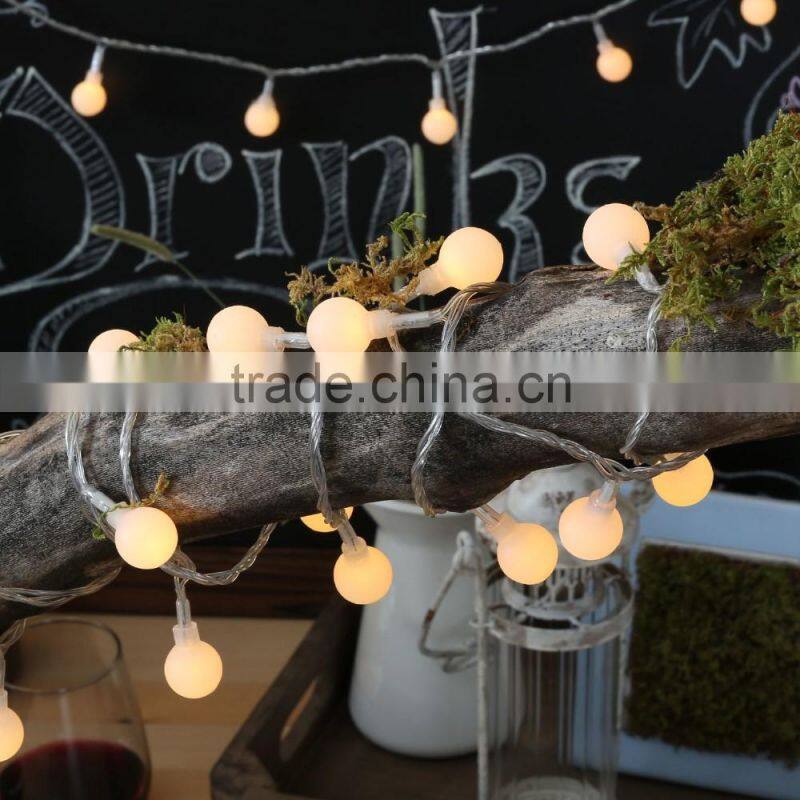 10m Globe String Lights Warm White Ball Christmas Light