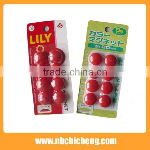 4pcs Coloful Round Office Magnets