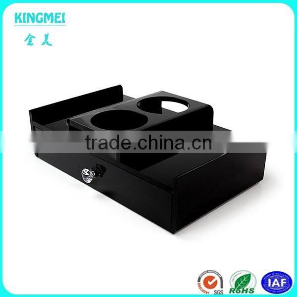 Hotel supplies new fashion design elegant black plexiglass mini acrylic square favor box with drawers