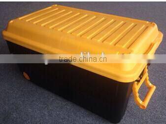 65L plastic car storage box /tool box/car trunk with lock